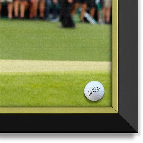 Tiger Woods // Masters Champion Facsimile Signed Golf Ball // Framed Canvas - Autograph ...