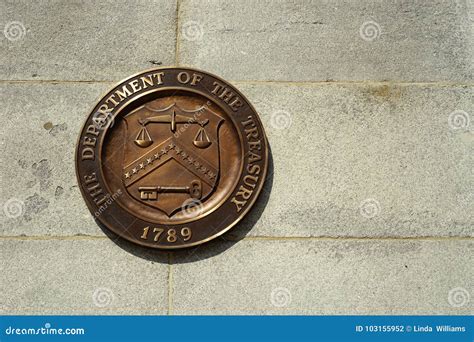 Seal of the United States Treasury Dept. Editorial Photography - Image ...