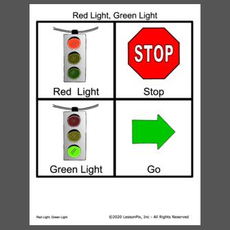 [最も共有された！ √] red light green light game printable 533874