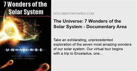 Series The Universe - Documentary Area