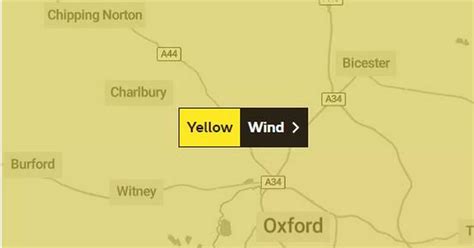 Met Office weather warning for Oxfordshire as strong winds forecast for ...