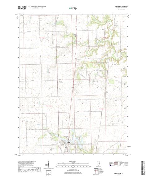 MyTopo Paris North, Illinois USGS Quad Topo Map