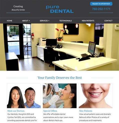 New Dental Website: Pure Dental Launches! - The DocSites Websites & Online Marketing