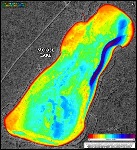 Moose Lake print map | Angler's Edge Mapping