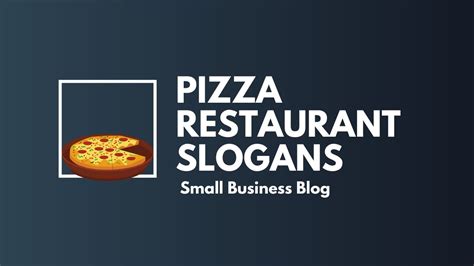 Catchy Pizza Restaurant Slogans & Taglines - YouTube