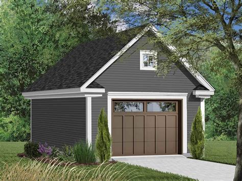 Plan 21701DR: One Car Detached Garage with Bonus - 656 Sq Ft ...