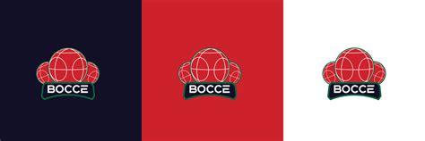 Logo Team Bocce Set. Combination of Bocce Ball with Bocce Writing ...