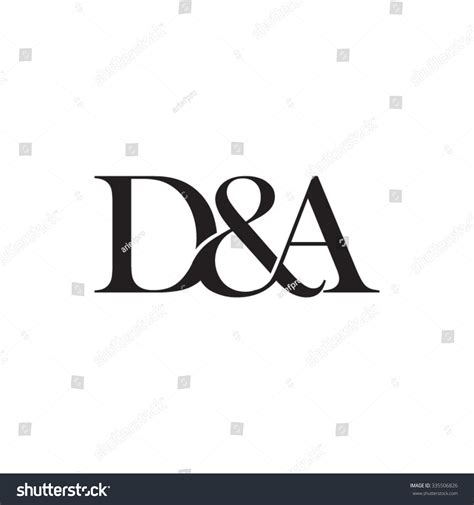 D&A Initial Logo. Ampersand Monogram Logo Stock Vector Illustration ...