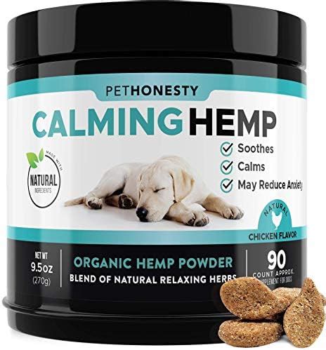 PetHonesty Hemp Calming Treats for Dogs - All-Natural Soothing Snacks ...