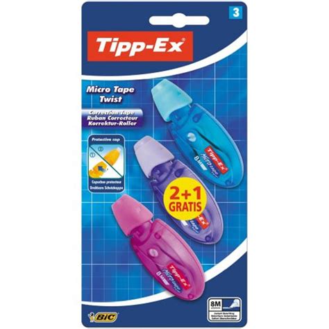 TIPP-EX Micro Tape Twist correction tape Multicolor 8 m 3 pc(s)