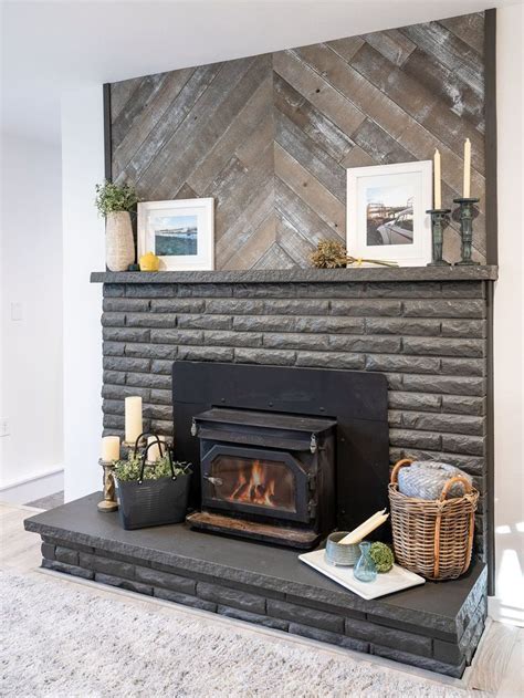 Rough Rental Reno | Fireplace makeover, Stone house revival, Home decor inspiration