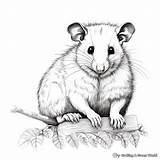 Possum Coloring Pages  Free & Printable sketch template