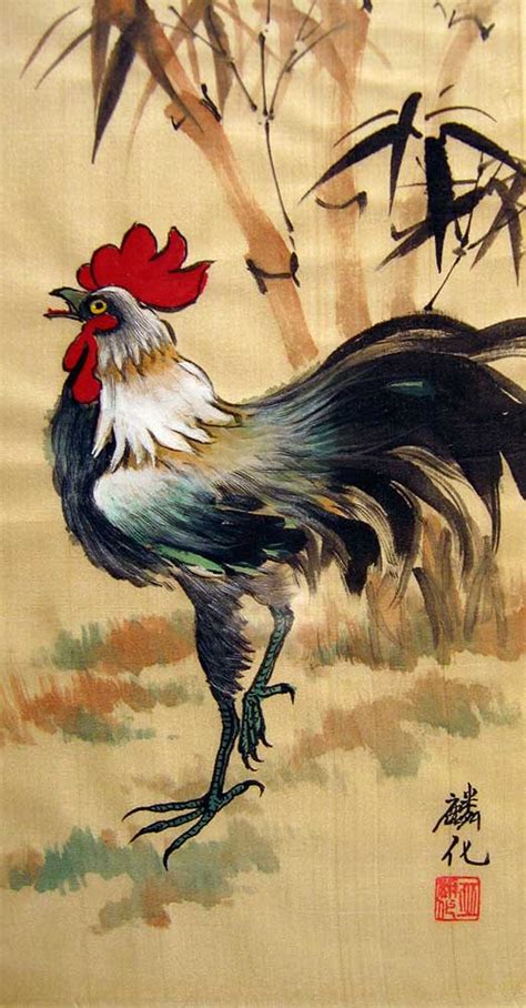 Chinese Rooster Paintings