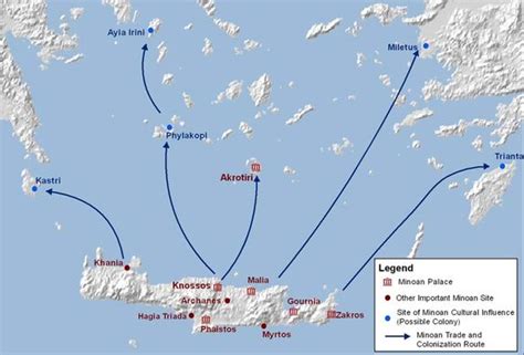 Bronze Age Crete and the Aegean Sea - Monday Map