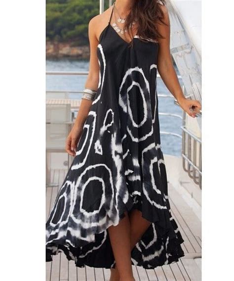 2019 Pop Women Cover Up Summer Halter Beach Dresses Long Dress Sundress Swimwear Beachwear Cover ...