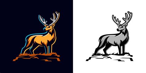 deer logo vector 3529334 Vector Art at Vecteezy