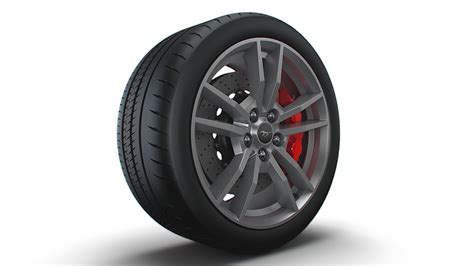 Ford Mustang GT 2023 Wheel - 3D Model by Creative Idea Studio