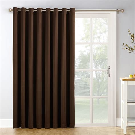 Sun Zero Conrad Extra-Wide Blackout Sliding Patio Door Curtain Panel ...