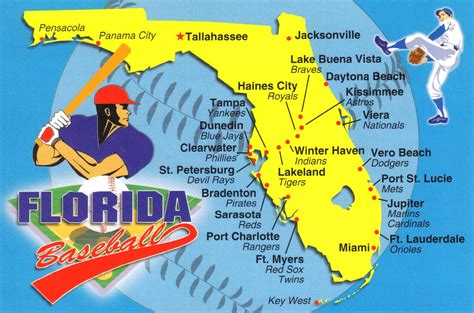 Mlb Spring Training Locations Florida Map | US States Map