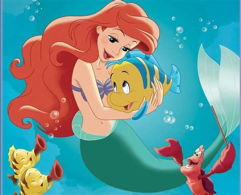 Disney Princess Ariel And Flounder