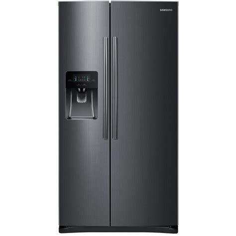 Samsung 24.5 cu. ft. Side by Side Refrigerator in Black Stainless Steel