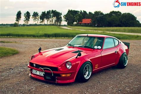 #SWEngines Amazing Datsun 240 240z z fairlady nissan red custom ...