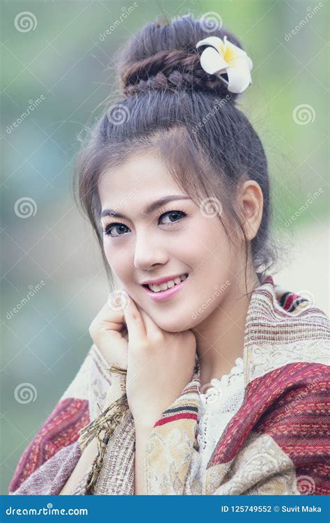 Laos Woman,Beautiful Laos Girl in Costume, Stock Photo - Image of ethnicity, country: 125749552