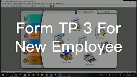 Form TP3 For New Employee 新员工需呈交的TP3表格 | SQL Payroll - YouTube