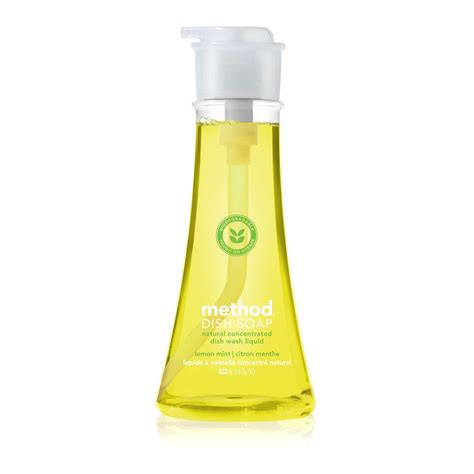 Method Dish Soap, Lemon Mint, 18 Oz | Lemon mint, Soap, Cleaning dishes