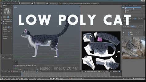 lets model simple low poly 3d neko cat in blender - YouTube