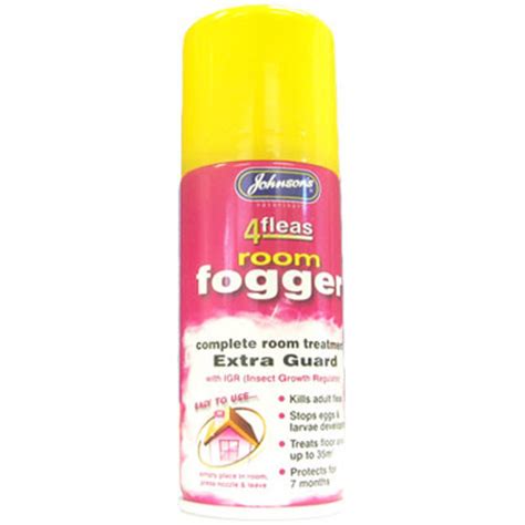 JOHNSONS 4FLEAS ROOM FOGGER HOME FLEA BOMB - FLEA KILLER & 7 MONTHS PROTECTION