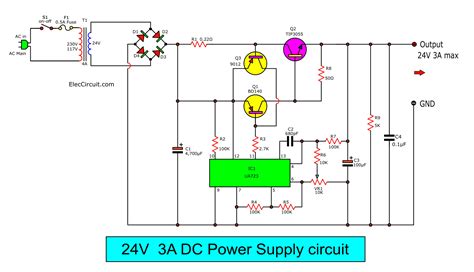 24 Volt Power Supply Circuit Diagram