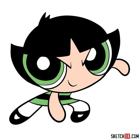 How to draw fighting Buttercup | Bubble drawing, Powerpuff girls, Cute ...