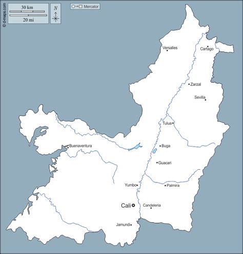 Sindicato Mensurable artillería mapa del valle del cauca Pence La forma Colonial