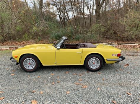 1974 Triumph TR6 Yellow 25K Miles Original Mint Condition for sale