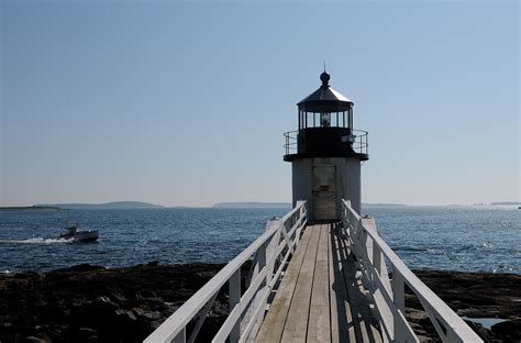 Marshall Point Lighthouse at the tip of Maine's St. George Peninsula, | Mary day, Lighthouse, Cn ...