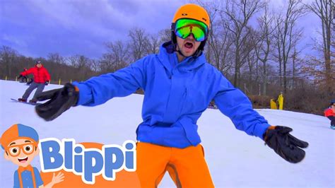 Blippi Learns How To Snowboard! | Snow Sports for Kids | Educational Videos for Kids - YouTube