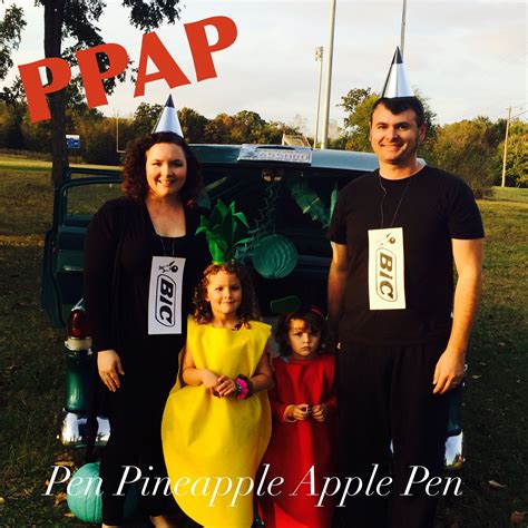 PPAP Family Halloween Costumes. Pen Pineapple Apple Pen costume ...