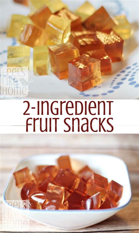 These simple, healthy homemade fruit snacks are made with only 2 ingredients and one of them is ...