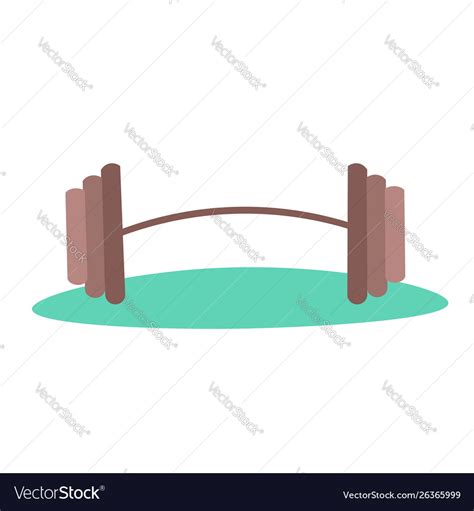 Cute cartoon barbell icon isolated Royalty Free Vector Image