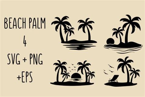 Palm Tree SVG Bundle Outline Clipart Graphic by svgxoxo · Creative Fabrica