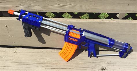 Another Caliburn ready for action : r/Nerf