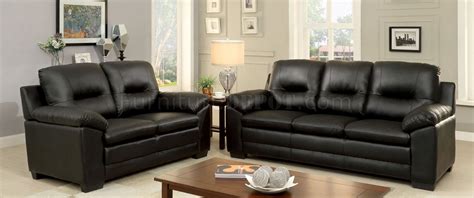 Parma Sofa CM6324BK in Black Leatherette w/Options