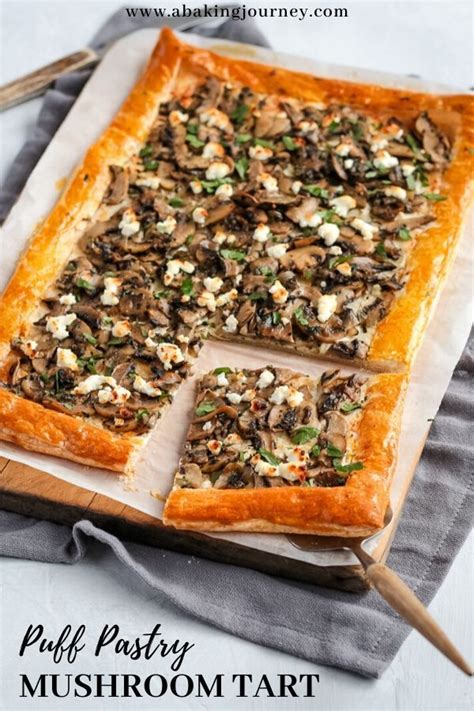 Easy Puff Pastry Mushroom Tart | Mushroom tart, Savory puff pastry ...