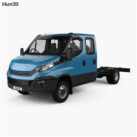 Iveco Daily Dual Cab Chassis 2017 3D model - Vehicles on Hum3D