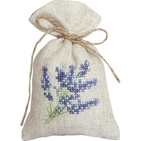 Luca-S Lavender Cross-stitch Bag Counted Cross-Stitch Kit - Walmart.com ...