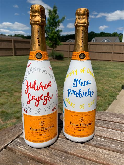 Personalized Painted Champagne Bottle-Custom Celebratory | Etsy