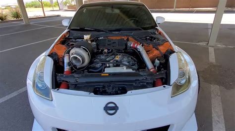 350z new turbo setup - YouTube