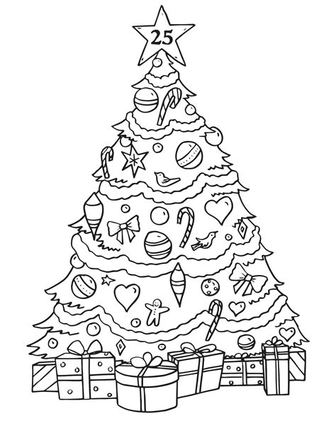 Christmas Tree Drawing For Kids at GetDrawings | Free download