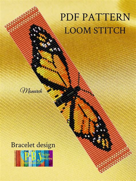 Monarch Loom Layout Loom Pattern Loom Patterns Butterfly - Etsy